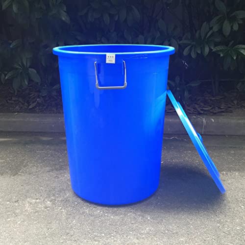 Cabilock 2 adet Yuvarlak Konteynerler Bahçe Plastik Sepet Çöp Sanitasyon L Cm Çöp Kovası için Kapak Olabilir Kolu Görev Çöp