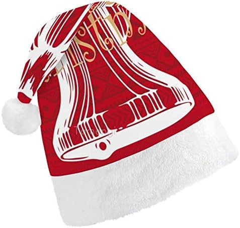 Noel Noel Baba Şapkası, Yetişkinler için Noel Kırmızı Büyük Papyon Noel Tatil Şapkası, Yeni Yıl Şenlikli Kostüm Tatil Partisi