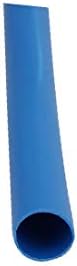 X-DREE Daralan Tüp 3mm İç Çap Mavi Tel Sarma kablo kılıfı 10 Metre Uzunluğunda (Tubo termocontraíble 3 mm de diámetro ınterior