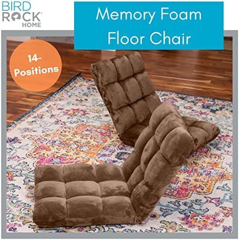 BİRDROCK HOME Ayarlanabilir 14 Konumlu Hafızalı Köpüklü Yer Sandalyesi-Yastık Oyun Sandalyesi-Rahat Sırt Desteği-Yastık Yurdu