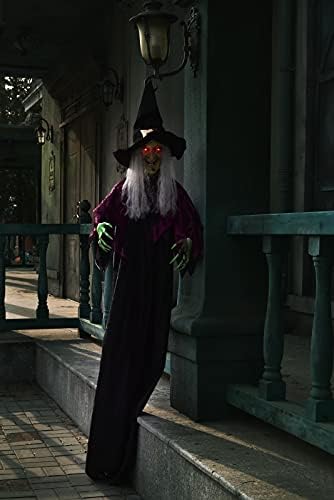 EĞLENCELİ KÜÇÜK OYUNCAKLAR 79 İnç Cadılar Bayramı Asılı Animasyonlu Cadı Gözler Parlak, kapalı Açık Cadılar Bayramı Dekorasyon,