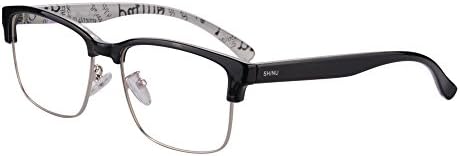 MEDOLONG Anti mavi ışık okuma gözlüğü erkek mavi ışık engelleme bilgisayar okuma gözlüğü-GR18 (C2, siyah ve beyaz-225)