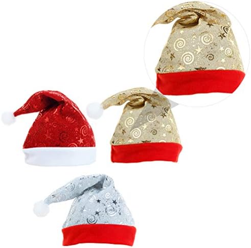 Amosfun 3 adet Yaratıcı Noel Headdress Sevimli Noel Baba Şapka Noel parti şapkaları Noel Malzemeleri