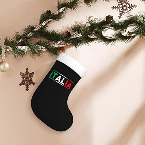 CUTEDWARF italyan Bayrağı Noel Çorap Noel Ağacı Süsleri Noel Çorap Noel Tatil Parti Hediyeler için 18 İnç