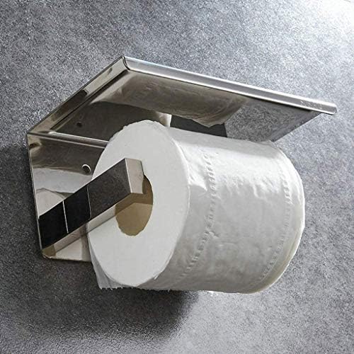 KLHHG rulo kağıt havlu tutucular,Banyo Rulo Tutucu Paslanmaz Çelik Cep Telefonu kağıt havlu tutacağı Tuvalet