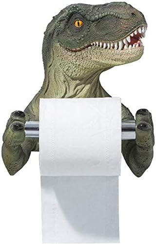 Dinozor tuvalet kağıdı rulo tutucu banyo doku tutucu Duvara Monte T-Rex
