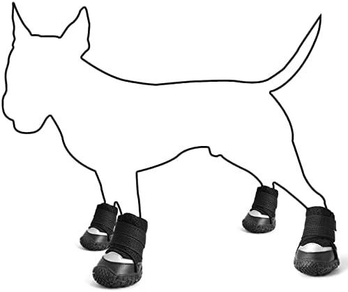 Küçük Köpekler için Köpek Ayakkabıları Kış Kar Sıcak Kaldırım için Botlar, Yürüyüş ve Koşu için Açık Köpek Botları ve Pençe