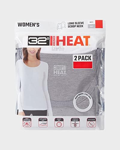 32 Derece Kadın 2 Paket Ultra Hafif Termal Uzun Kollu Taban Katmanı Gömlek / Kepçe Boyun Üstü