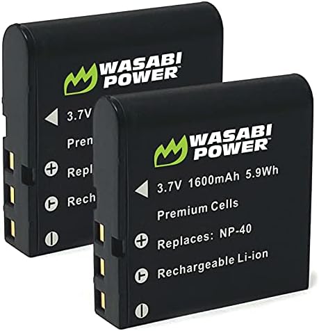 Wasabi Güç Pil (2-Pack) için Kodak LB-060 ve Kodak AZ361, AZ362, AZ421, AZ422, AZ521, AZ522, AZ525, AZ526, AZ527, AZ528
