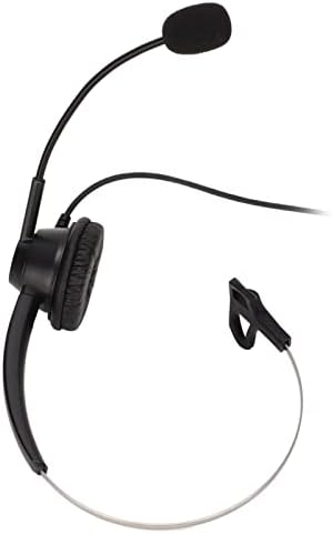 Vıfemıfy 2.5 mm Iş Kulaklık Mono Ofis Kulaklık Hoparlör Ses Ayarı ve Mikrofon Sessiz H360-2.5 MV