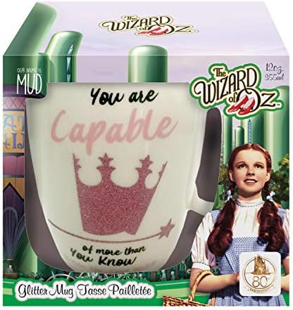 Enesco Bizim Adımız Çamur Oz Büyücüsü Glinda Glitter Kahve Kupa, 12 Ons, Çok renkli