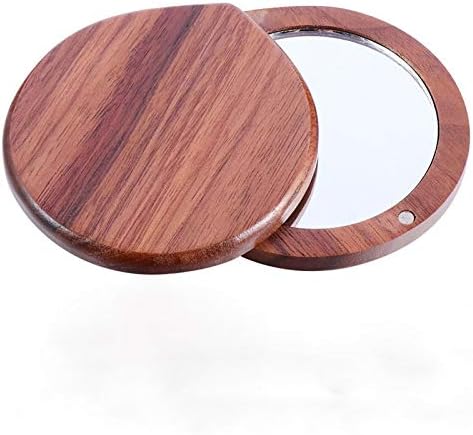 FXLYMR Masaüstü makyaj Aynası güzellik aynası 1 Adet Ahşap Kozmetik Ayna Cep Aynası Taşınabilir Ayna Kızlar Bayanlar için