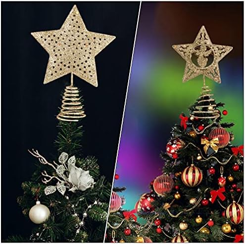 KESYOO Noel Ağacı Topper Yıldız Narin Noel Ağacı Üst Yıldız Kolye Dekorasyon 3 ADET