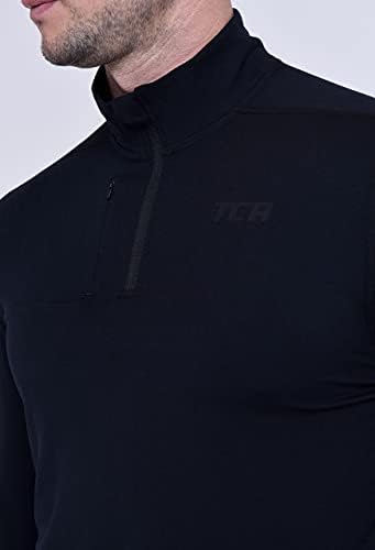 TCA Erkek Fusion Pro Quickdry Uzun Kollu Yarım Fermuarlı Koşu Tişörtü
