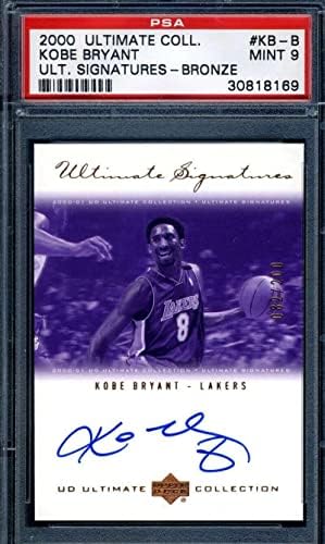 Kobe Bryant Psa Nane 9 2000 UD Ultimate Collectons KB-B-Basketbol Slabbed İmzalı Kartlar