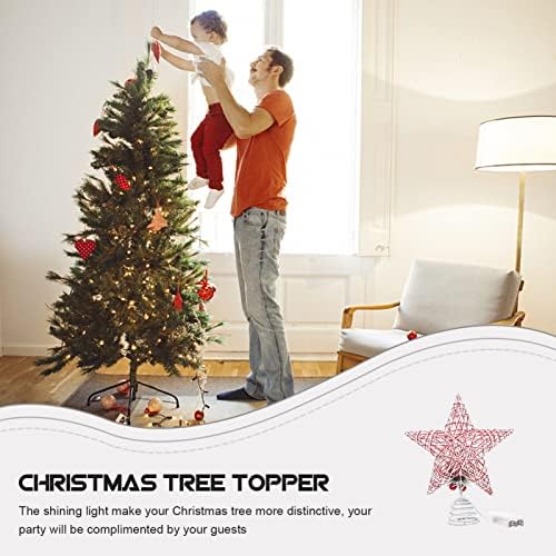 PRETYZOOM Yule Ağacı Topper Noel Treetop Yıldız Tatil Ağacı Topper Noel Ağacı Yıldız Topper Noel Ağacı Topper Noel Ağacı