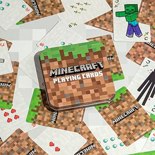 Minecraft Oyun Kartları-Toplayıcı Seyahat Tenekesinde Standart Kart Destesi