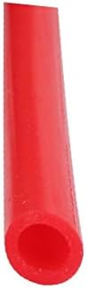 X-DREE 4mm x 6mm ısıya dayanıklı Silikon Kauçuk Boru Hortum Boru Kırmızı 5 M Uzunluk (Tubo de manguera de caucho de silicona