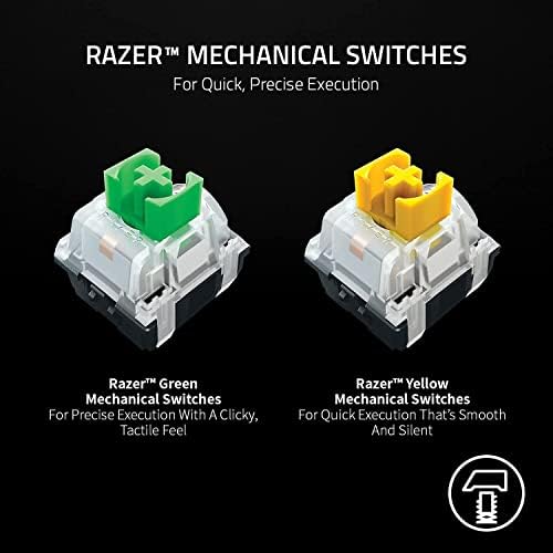 Razer BlackWidow V3 Mini HyperSpeed %65 Kablosuz Mekanik Oyun Klavyesi: HyperSpeed Kablosuz Teknolojisi-Yeşil Mekanik Anahtarlar
