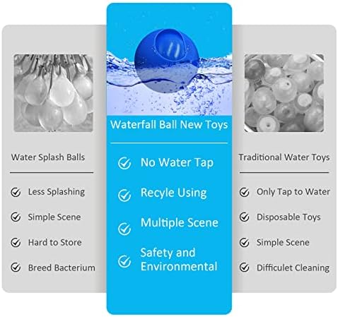 MEİEST 16 ADET Kullanımlık Su Balonları, Kendinden Sızdırmazlık Silikon Su Bombaları Hızlı Dolgu Açık Su Oyuncakları, Faaliyetleri
