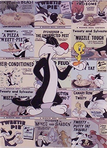 Sylvester Kedi ve Tweety Pasta Resmi Tweety & Sylvester-Lobi Kartı-Ltd Baskı Keçeleşmiş 8 x 10