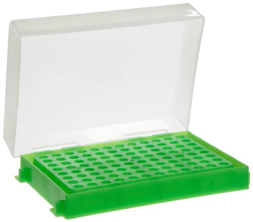 Heathrow Scientific HD23461D Polipropilen PCR Rafı, 96 Kuyu, Yeşil (5'li Paket)