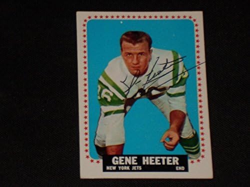 Gene Heeter 1964 Topps İmzalı İmzalı Kart 115 New York Jets-NFL İmzalı Futbol Kartları