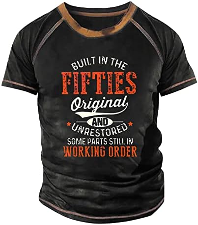 Vintage T Shirt Erkekler için, Moda Atletik Spor T - Shirt Kısa Kollu Egzersiz V Boyun Tee Gömlek Üst Atletik Bluz