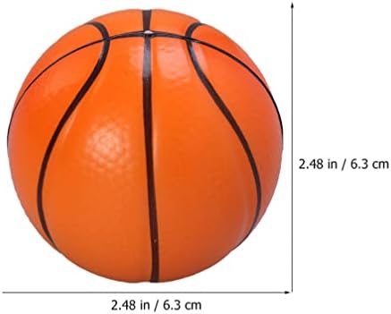 Sewroro Basketbol Topu Sıkar 6 adet Mini Spor Topları Çocuklar için Parti Favor Oyuncaklar Mini Basketbol Stres Topu Toplu