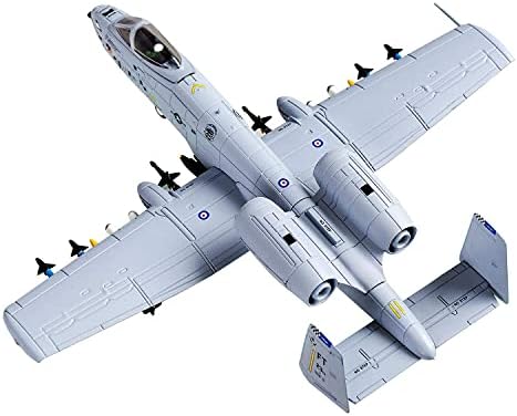 1/100 A-10 Thunderbolt II Warthog Saldırı Uçağı (Boyalı Versiyonu) Metal Fighter Askeri Model pres döküm uçak Modeli Koleksiyonu