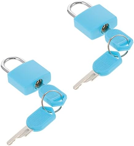 Angoily 2 Adet Bavul bavul asma kilitler mini asma kilit anahtarlı sırt çantası asma kilit anahtarlı kilitler
