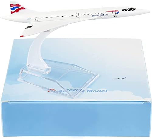 CSYANXING 1/400 Ölçekli Alaşım İngiliz F-BVFB Concorde Uçak Modeli Simülasyon Uçak Havacılık Modeli Koleksiyonu Hediye